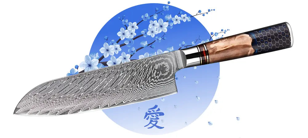Lignée Secrète le Santoku inspiré des traditions japonaises au service de la précision et de l’élégance culinaire.