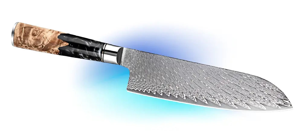Lame du Bushido, le Santoku inspiré des traditions japonaises pour une découpe précise et sereine.