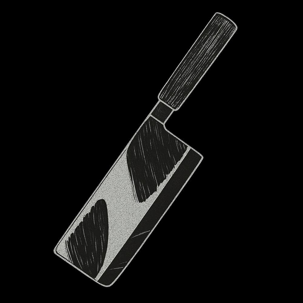 Collection couteau Nakiri représentée par l'illustration d'un Nakiri japonais