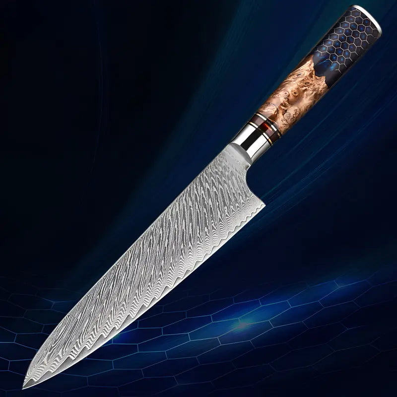 Couteau Gyuto Japonais Damas - Chef Impérial