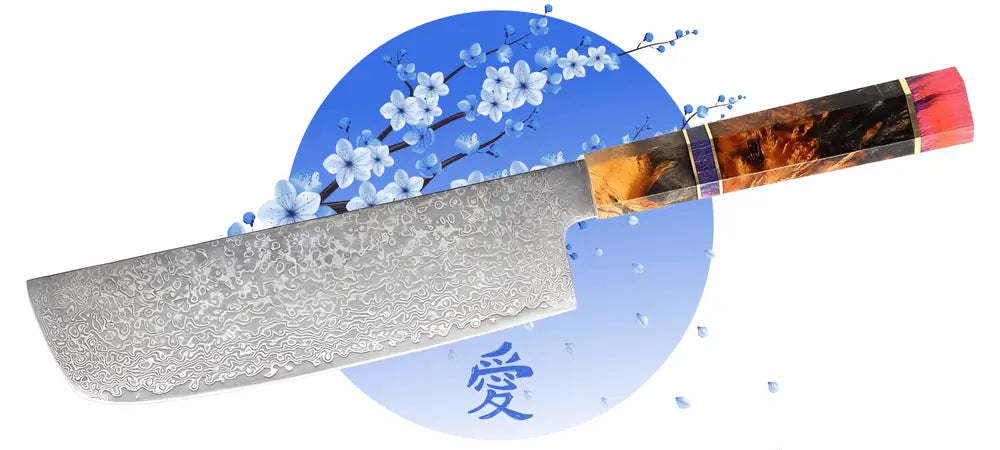 Avec le Nakiri Fleur du Katana chaque coupe devient un moment de contrôle absolu où le geste s’efface devant la précision.