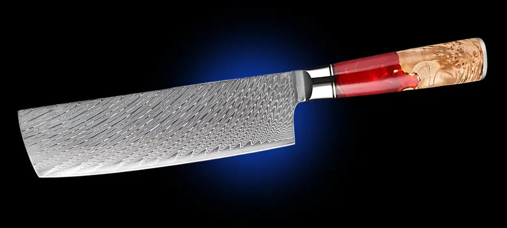 Le Nakiri Flamme de Kyoto incarne l’intensité et la maîtrise du geste comme une flamme guidée par la main du chef.